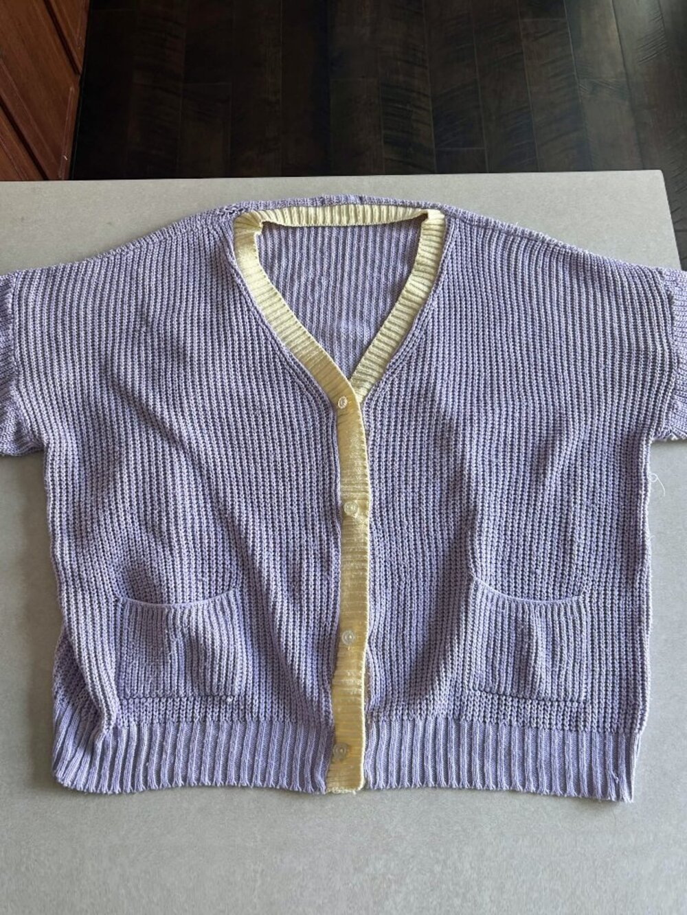 RARE Daisy Street Oversized Pastel Knit Cardigan ASO Nancy Wheeler FLAWED - Picture 3 of 11